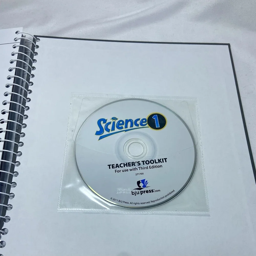BJU Press Homeschool Grade 1 Science‎ Teacher's Edition Textbook CD-ROM